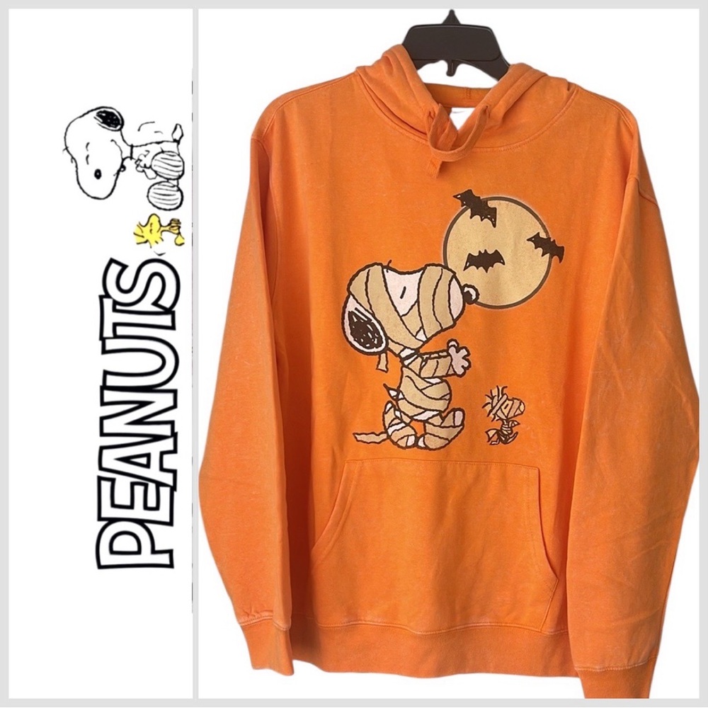 🆕PEANUTS SNOOPY & WOODSTOCK MUMMY HALLOWEEN🎃 HOODIE / UNISEX - Picture 6 of 6